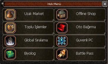 Hızlı Menü
